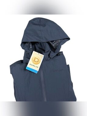 Dublin Kids Waterproof Riding Coat Youth Size 10 Hooded Equestrian Jacket NWT